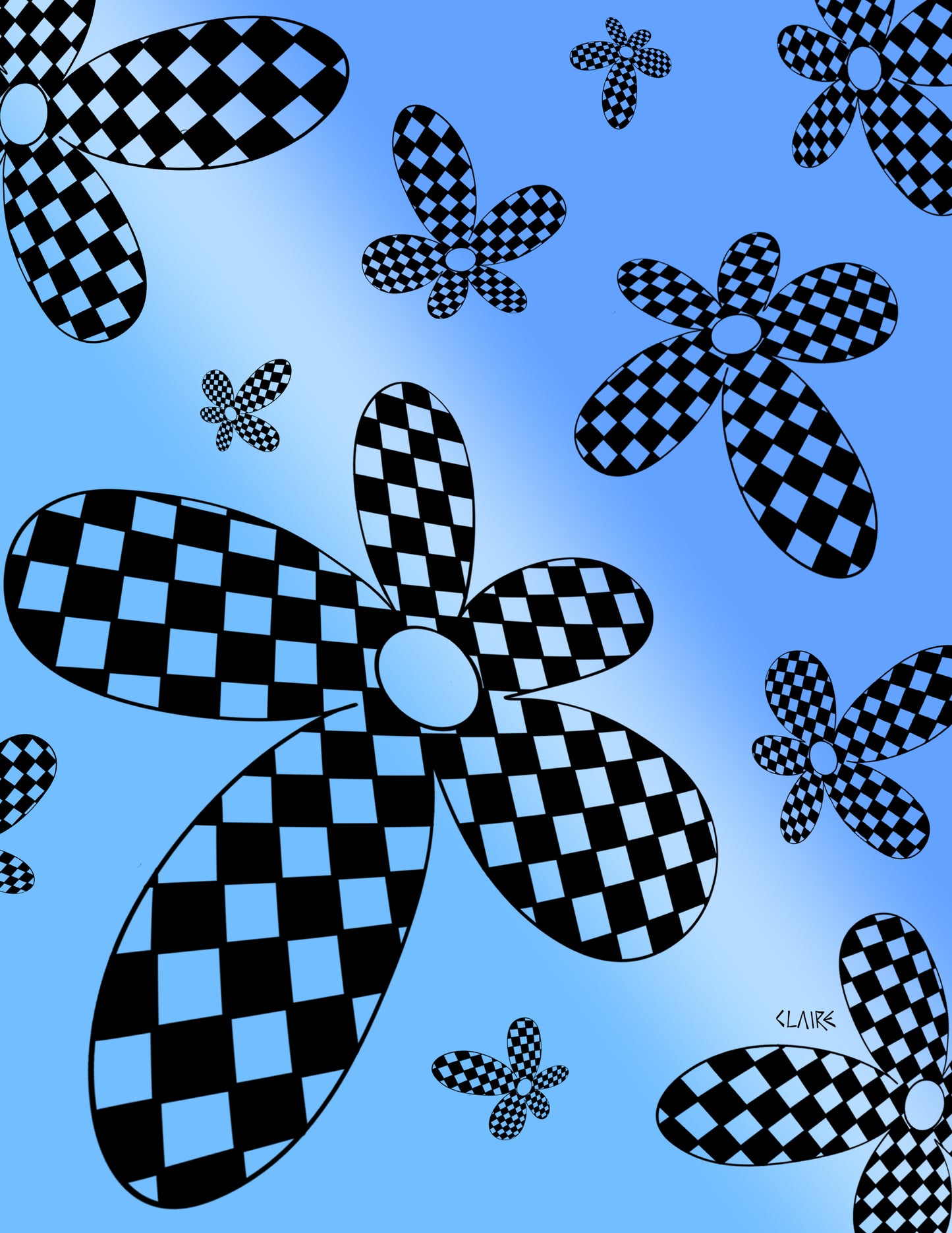 Checker Floral (Print)