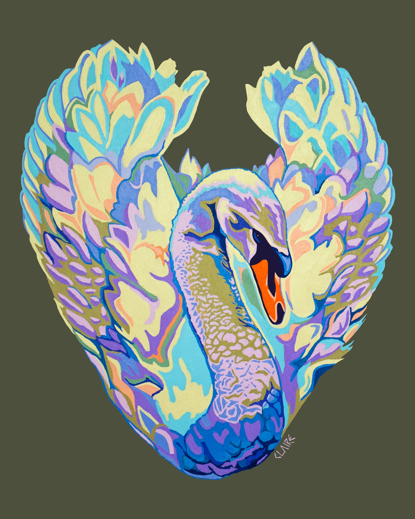 The Swan (Original Painting & Prints Available)