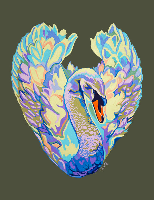 The Swan (Original Painting & Prints Available)