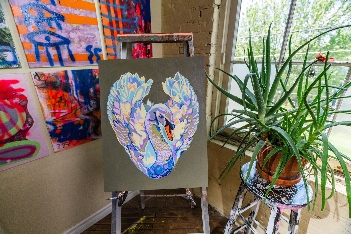 The Swan (Original Painting & Prints Available)
